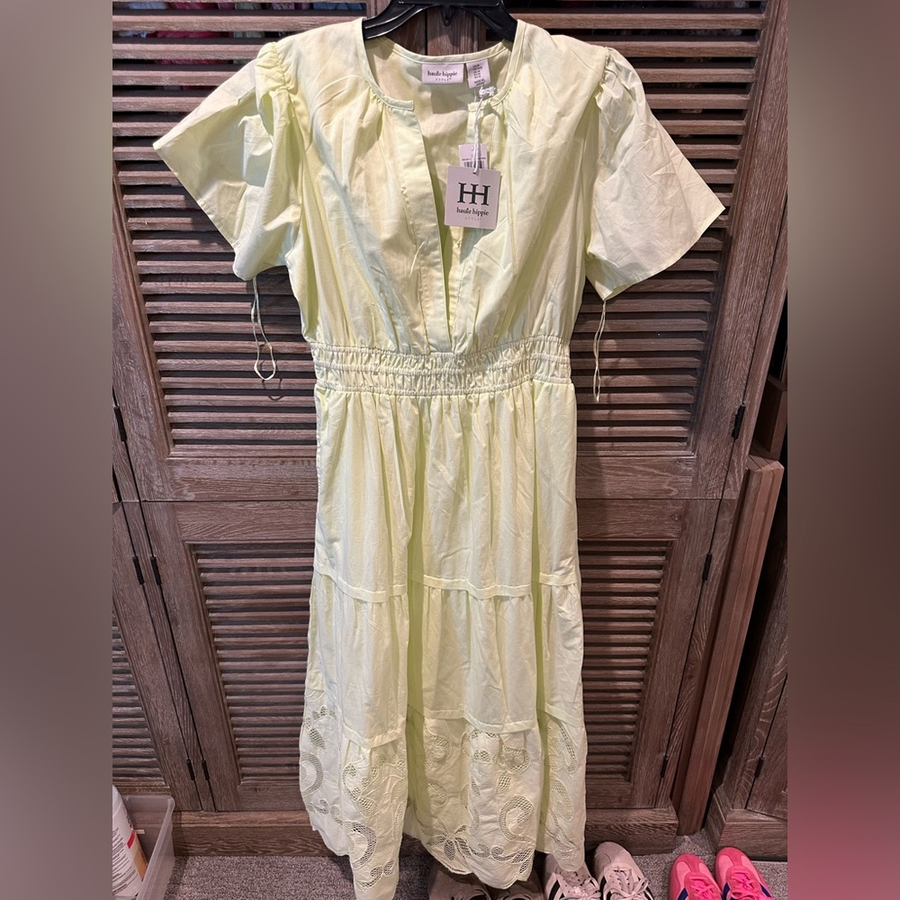 NWTs: haute hippie long cotton dress